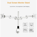 Großhandel einstellbar 14-24 &#39;&#39; Computer Double LCD Monitor Arms Desktop Mount Dual Dual